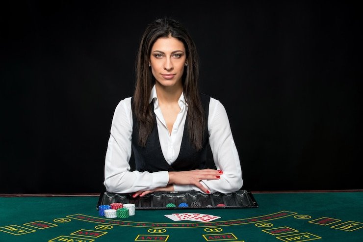 Live Bandar Poker table at olympus188 with professional dealer and real-time streaming